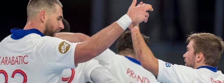 Luc Steins: zes treffers in eerste helft tegen Kielce