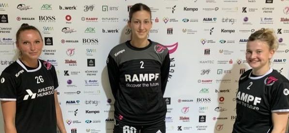 Britt van der Baan aan de afworp bij Metzingen